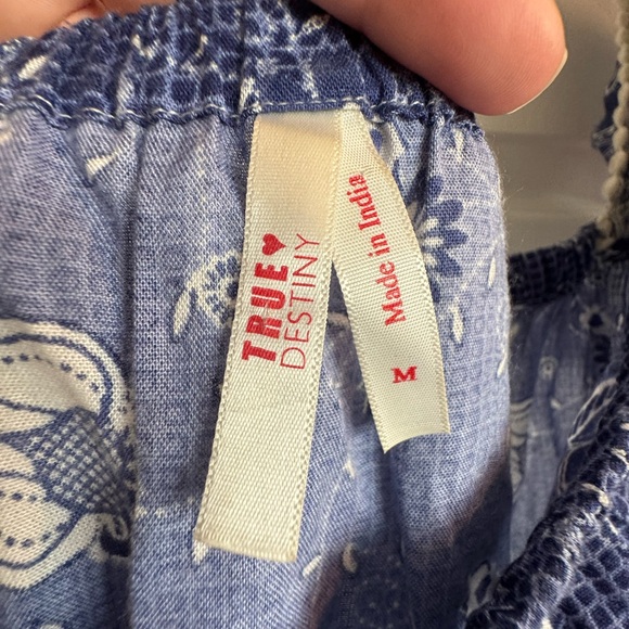 True Destiny Blue Patterned Dress - Picture 4 of 6